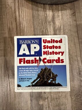 Barron's AP United States History Flash Cards - Red/Blue
